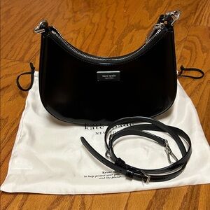 Kate Spade Glossy Black Shoulder Bag